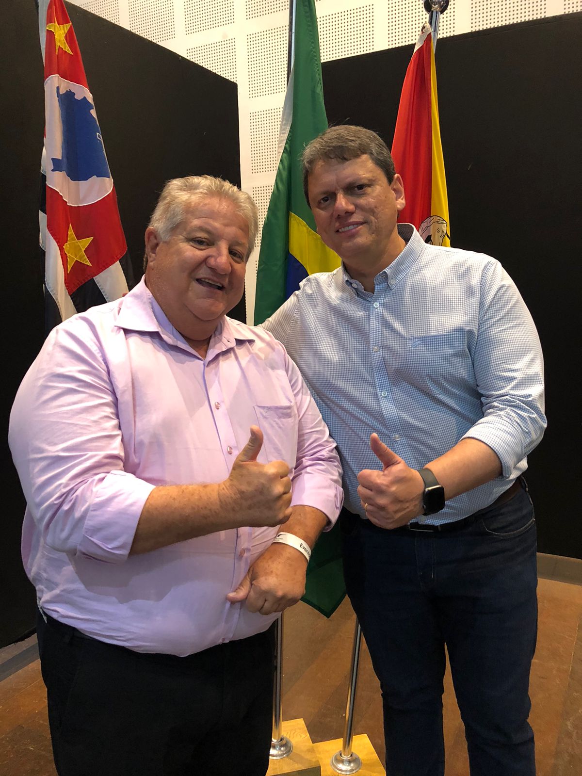 Valdir Paezani - Presidente Società, Tarcísio Gomes de Freitas - Ministro da Infraestrutura
