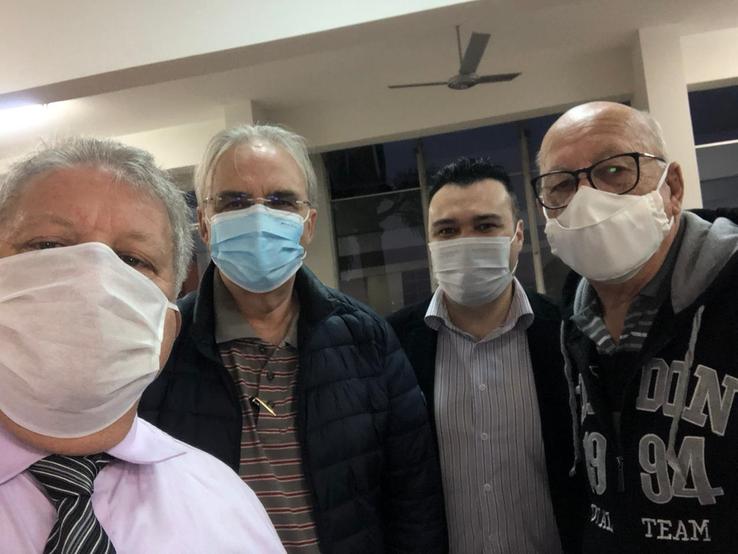 Valdir Paezani, Galdenoro Botura Junior, Rafael Mazzocato e Vanderlei Pedraçolli