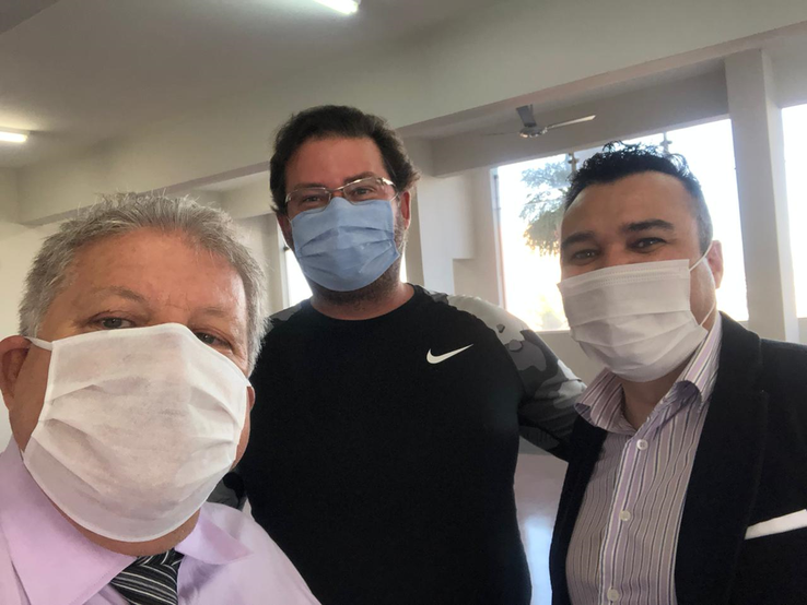 Valdir Paezani, Guilherme Duarte Brosque e Rafael Mazzocato